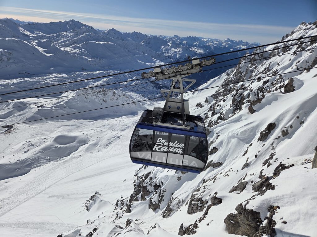 Vallugabahn St Anton am Arlberg höchster Punkt Skigebiet Arlberg